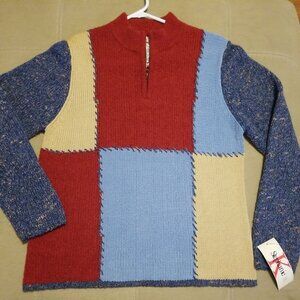 Vintage Womens Pullover Sweater Size M NEW Multicolor
